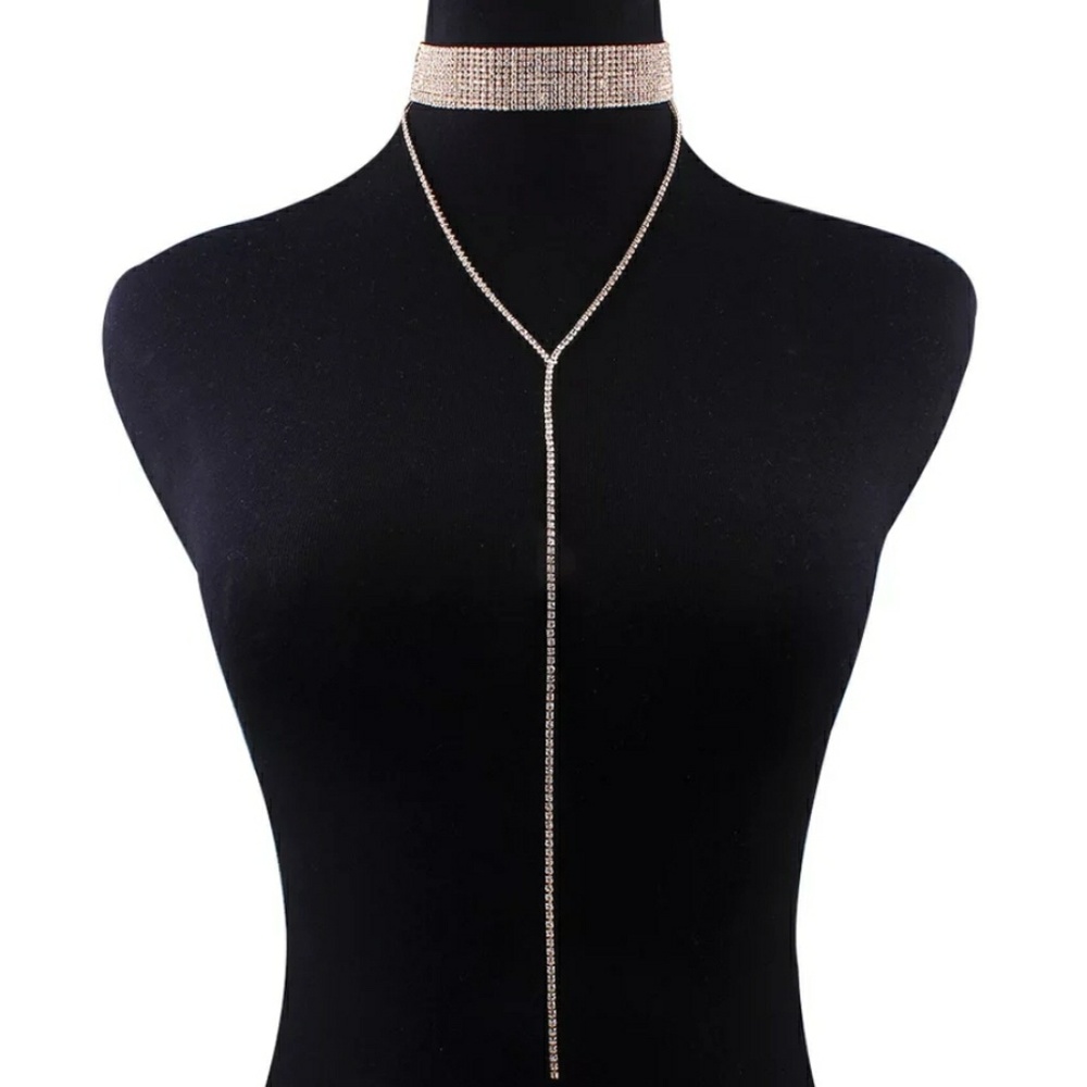 Draped Gold Metallic Halter Top | Sexy Clubwear - Picture 7 of 7